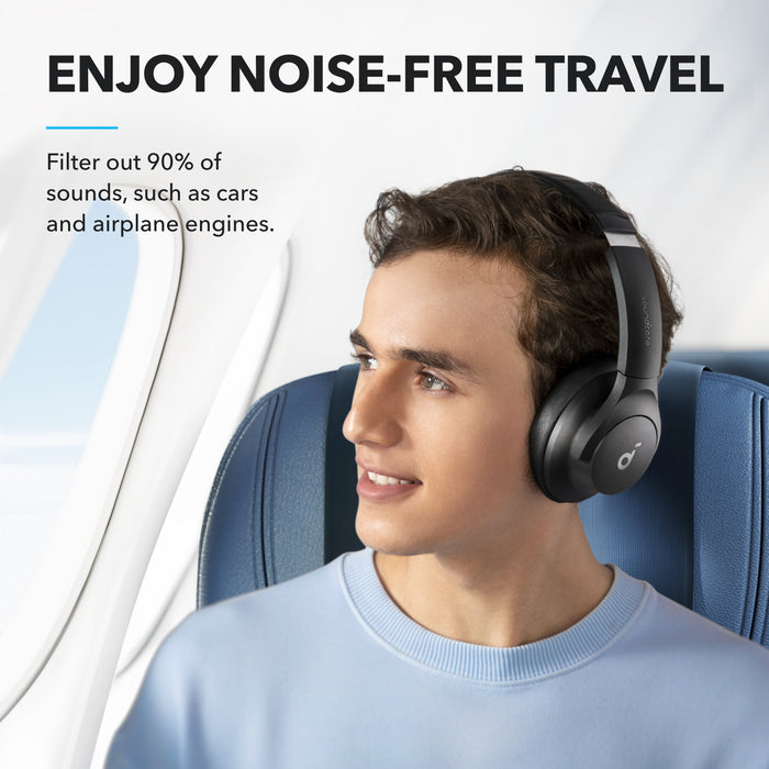 soundcore Hi-res headphones with noise cancellation for travel