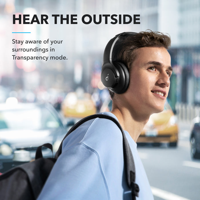 soundcore Hi-res headphones withevent: ping transparency mode for city awareness