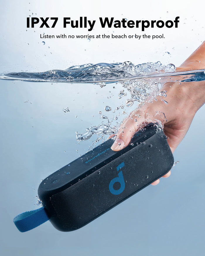 soundcore speaker with waterproof IPX7 design