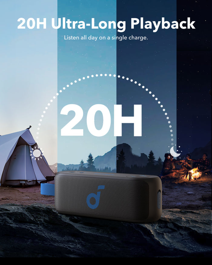 soundcore speaker with ultra-long 20-hour playback