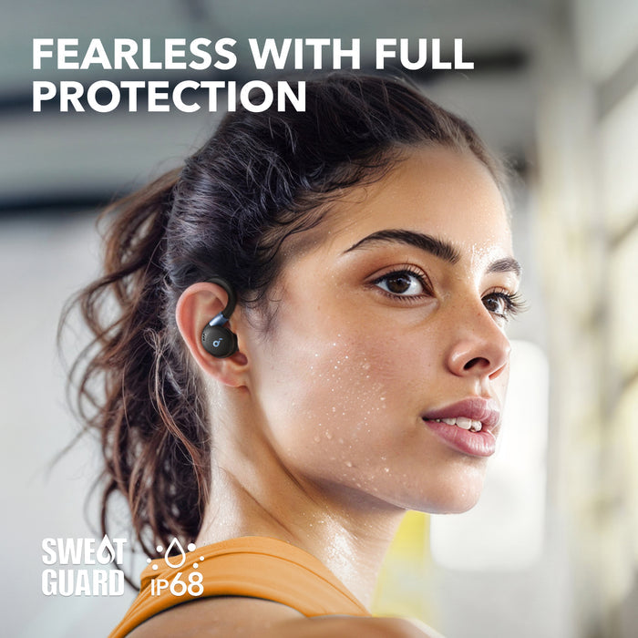 soundcore earbuds with SweatGuard and IP68 for protection