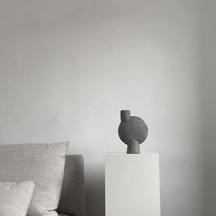 Sphere Vase Bubl, Medio - Dark Grey Vases 101 Copenhagen