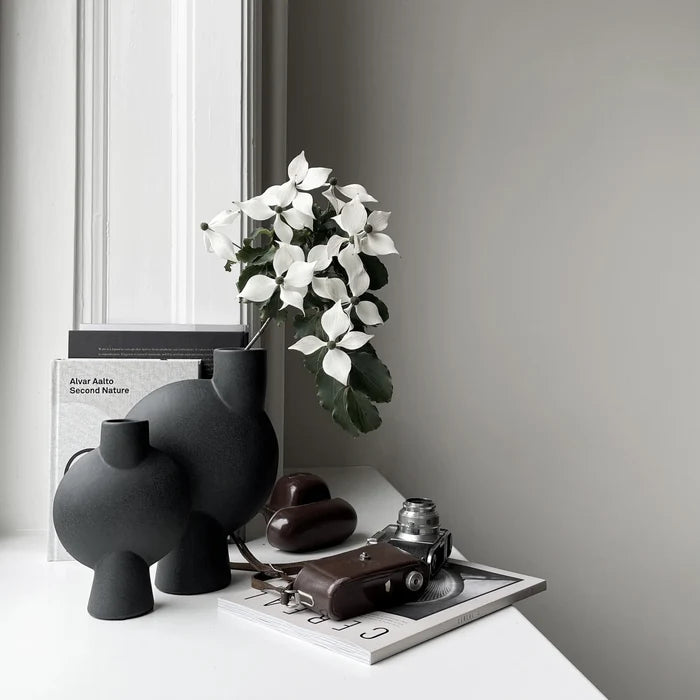 Sphere Vase Bubl, Mini - Black Vases 101 Copenhagen