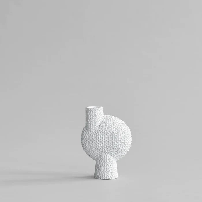 Sphere Vase Bubl Shisen, Medio - Bone White Vases 101 Copenhagen