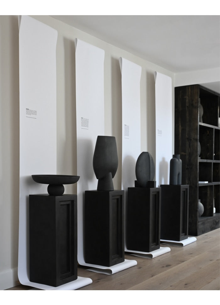 Sphere Vase Square, Big - Black Vases 101 Copenhagen