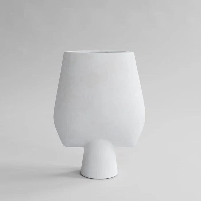 Sphere Vase Square, Big - Bone White Vases 101 Copenhagen