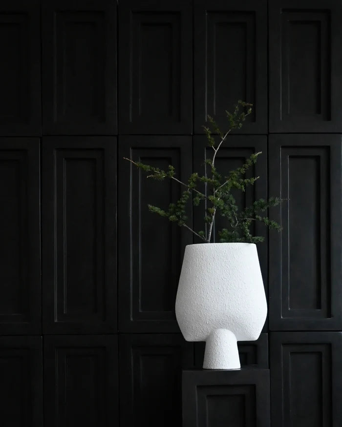 Sphere Vase Square, Big - Bubble White Vases 101 Copenhagen