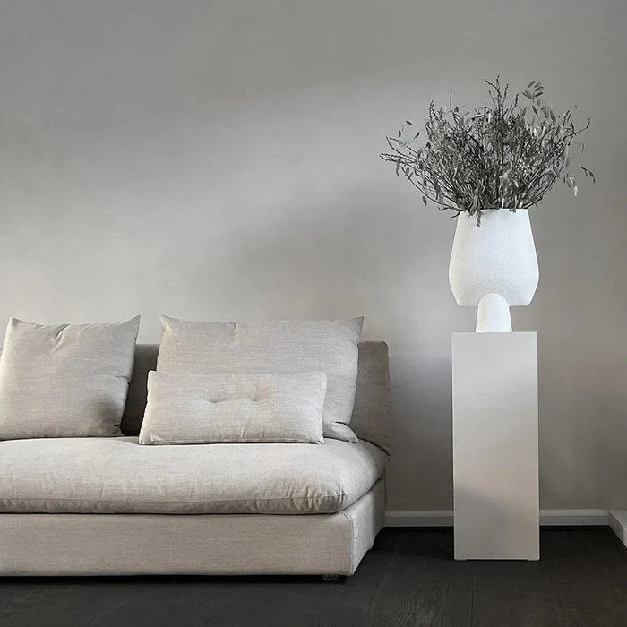 Sphere Vase Square, Big - Bubble White Vases 101 Copenhagen