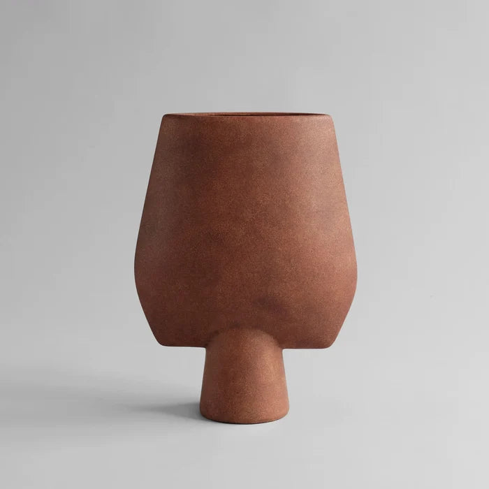Sphere Vase Square, Big - Terracotta Vases 101 Copenhagen