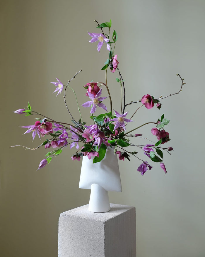 Sphere Vase Square, Mini - Bone White Vases 101 Copenhagen