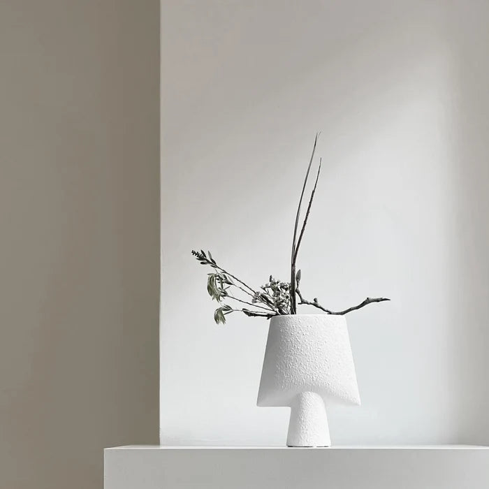 Sphere Vase Square, Mini - Bubble White Vases 101 Copenhagen