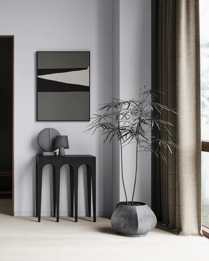 Sphere Vase Square, Mini - Dark Grey Vases 101 Copenhagen