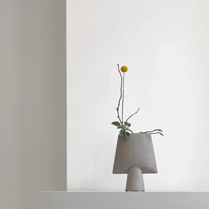 Sphere Vase Square, Mini - Taupe Vases 101 Copenhagen