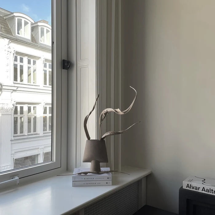 Sphere Vase Square, Mini - Taupe Vases 101 Copenhagen