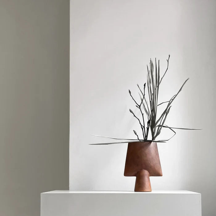 Sphere Vase Square, Mini - Terracotta Vases 101 Copenhagen