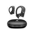 soundcore wireless earbuds with charging case in black