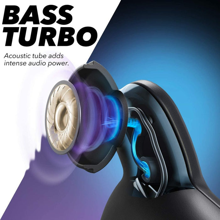 soundcore earbud with acoustic tube for bass turbo