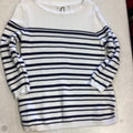 Sweater By Clothes Mentor In Striped Pattern, Size: M