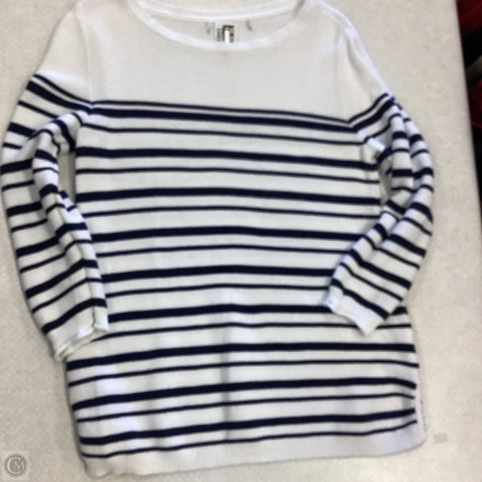 Sweater By Clothes Mentor In Striped Pattern, Size: M