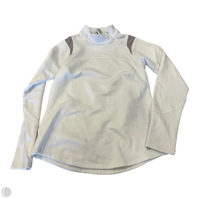 Sweatshirt Collar By Clothes Mentor In White, Size: M