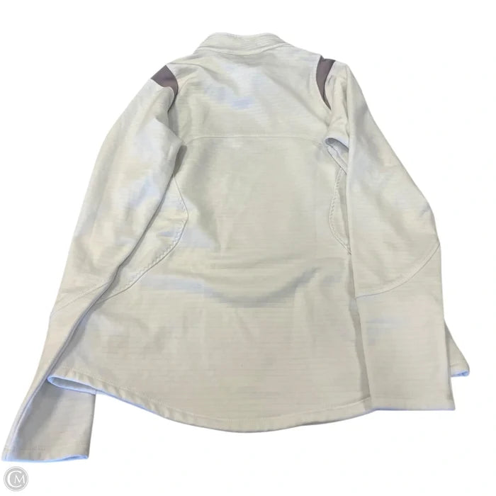 Sweatshirt Collar By Clothes Mentor In White, Size: M