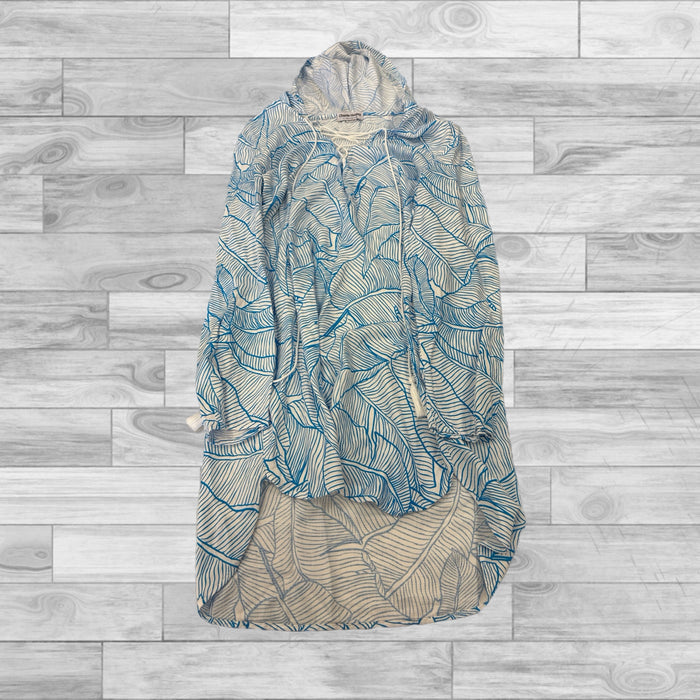 Swimwear Cover-up By Charlie Holiday In Blue & White, Size: 10