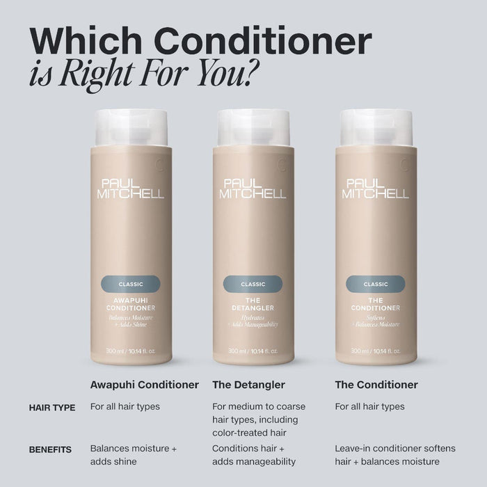 Comparison chart of Classic Collection Conditioners