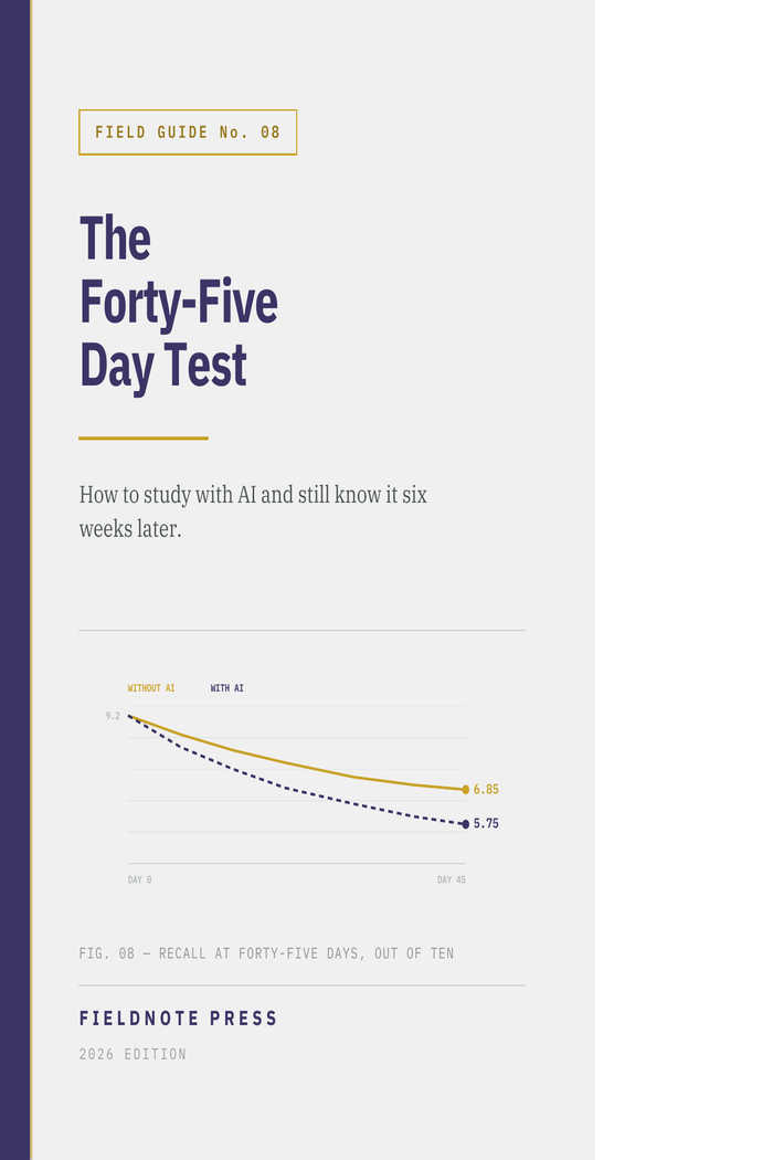 The Forty-Five Day Test