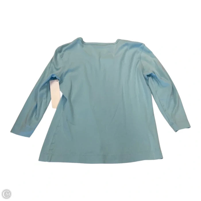 Top 3/4 Sleeve By Clothes Mentor In Blue, Size: Petite  M