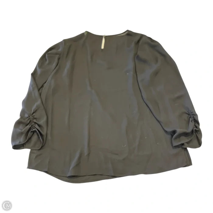 Top 3/4 Sleeve By Dkny In Black, Size: M