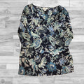 Top 3/4 Sleeve By Loft In Blue, Size: S