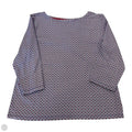 Top 3/4 Sleeve By Talbots In Blue & Red & White, Size: Lp
