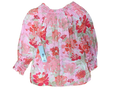 Top 3/4 Sleeve By Talbots In Floral Print, Size: Petite   S