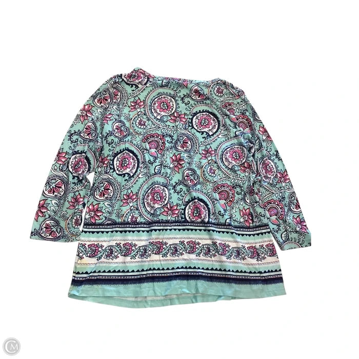 Top 3/4 Sleeve By Talbots In Multi-colored, Size: S