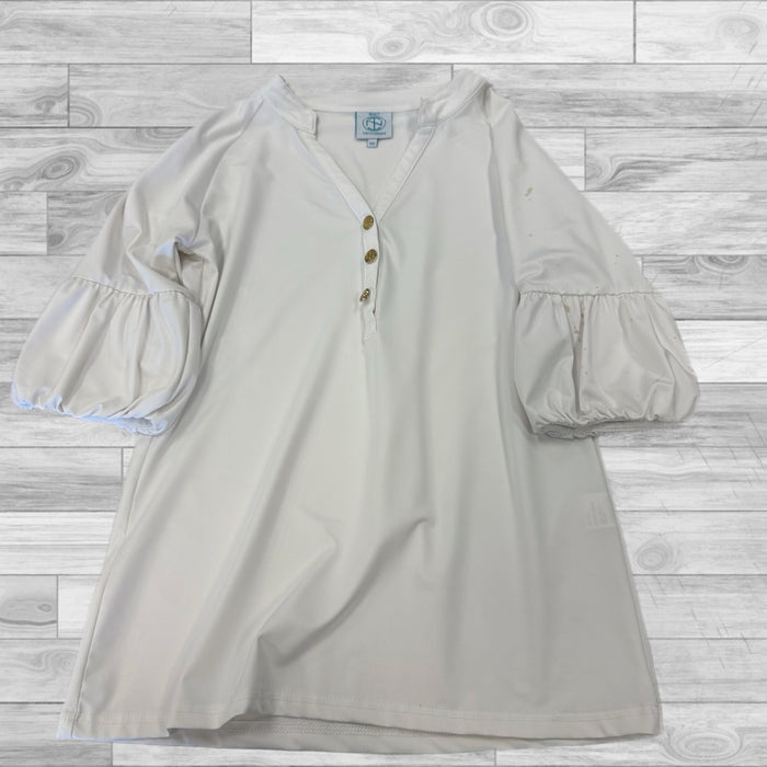 Top 3/4 Sleeve By Tracy Negoshian In White, Size: Xs
