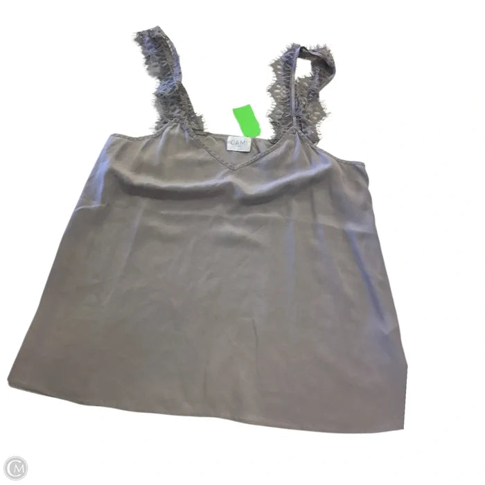 Top Cami By Clothes Mentor In Grey, Size: L