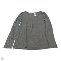 Top Long Sleeve Basic By Apt 9 In Grey, Size: L