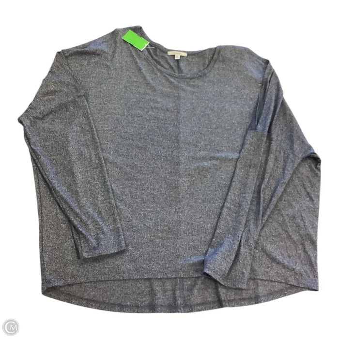 Top Long Sleeve By Acemi In Blue, Size: L