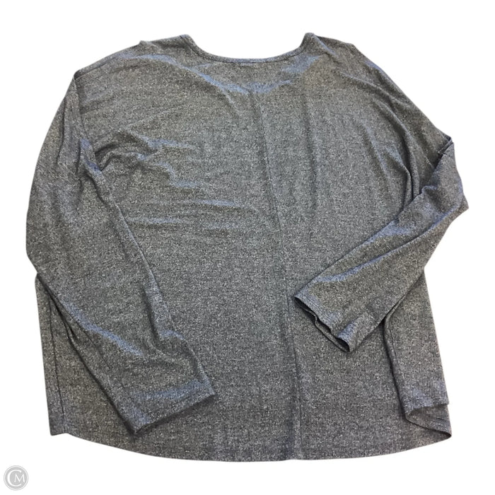 Top Long Sleeve By Acemi In Blue, Size: L