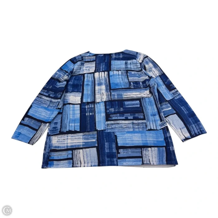 Top Long Sleeve By Alfred Dunner In Blue, Size: Sp