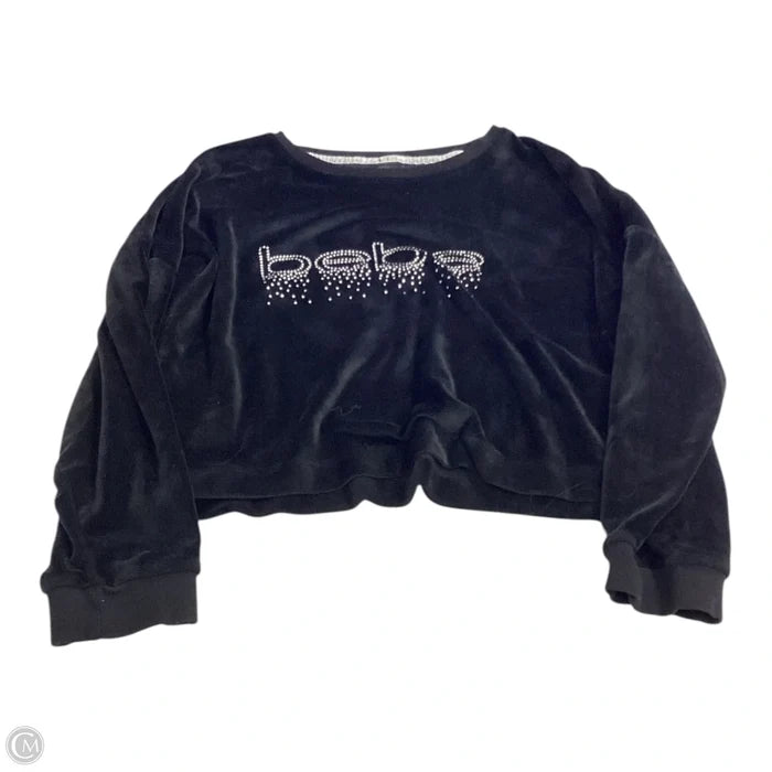 Top Long Sleeve By Bebe In Black, Size: Xl