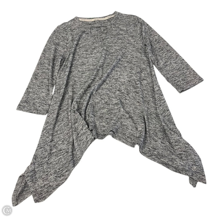 Top Long Sleeve By Calvin Klein In Grey, Size: S