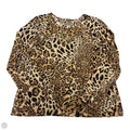 Top Long Sleeve By Chicos In Animal Print, Size: 2 large