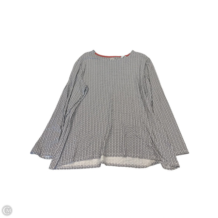 Top Long Sleeve By Chicos In Black & White, Size: Xl