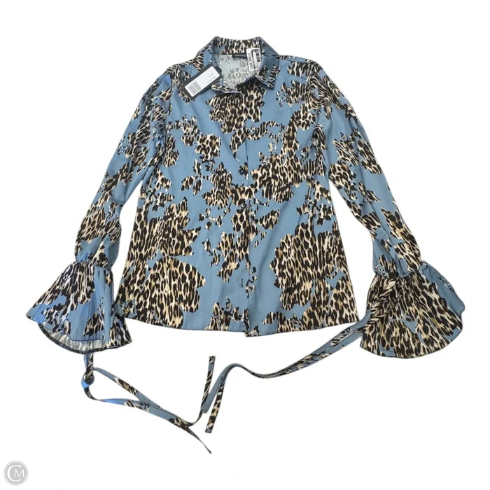 Top Long Sleeve By Clothes Mentor In Animal Print, Size: 8
