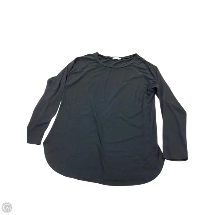 Top Long Sleeve By Clothes Mentor In Black, Size: L