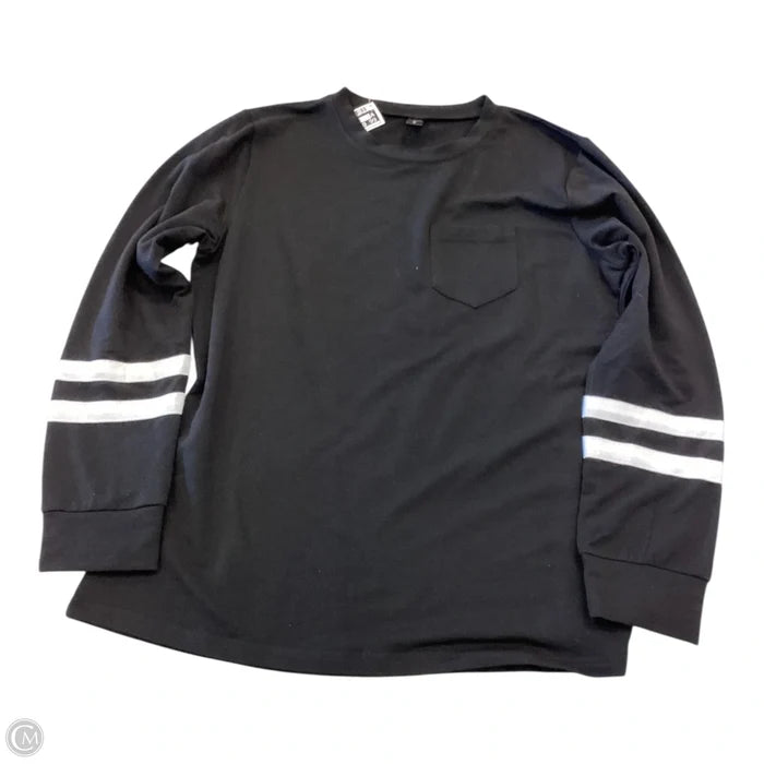 Top Long Sleeve By Clothes Mentor In Black, Size: M