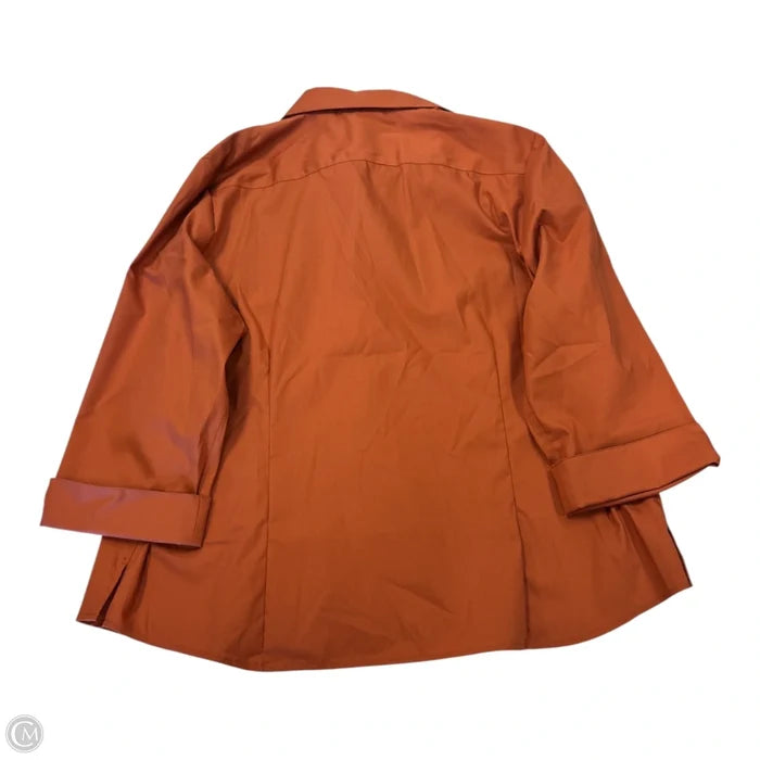 Top Long Sleeve By Clothes Mentor In Orange, Size: Xl