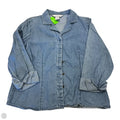 Top Long Sleeve By Geoffery Beene In Blue, Size: 8
