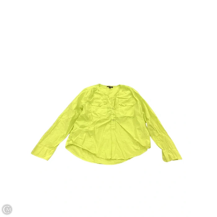 Top Long Sleeve By J. Crew In Yellow, Size: M